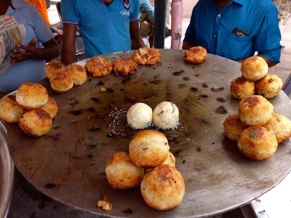 Street Food Cart Jaipur Market Rajasthan India — Foto Stock