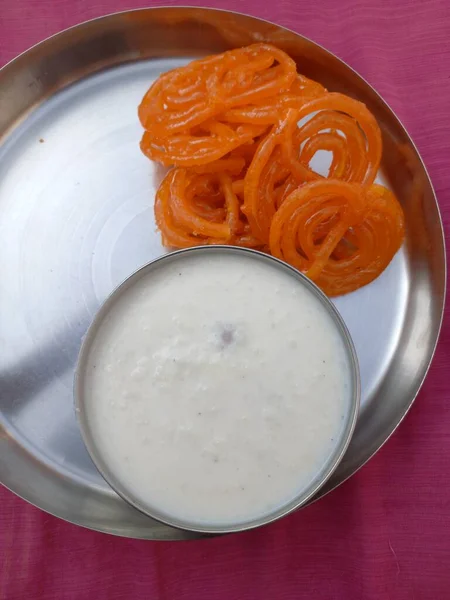 Kheer Jalebi Khir Jalebi —  Fotos de Stock