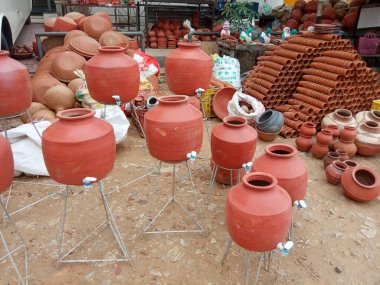Kil çömlek, matka, kil işçiliği, ghada, jaipur, rajasthan