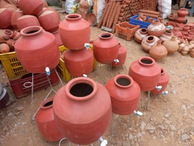 Kil çömlek, matka, kil işçiliği, ghada, jaipur, rajasthan