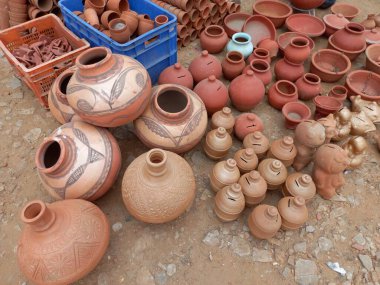 Kil çömlek, matka, kil işçiliği, ghada, jaipur, rajasthan