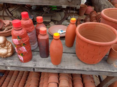 Kil çömlek, matka, kil işçiliği, ghada, jaipur, rajasthan