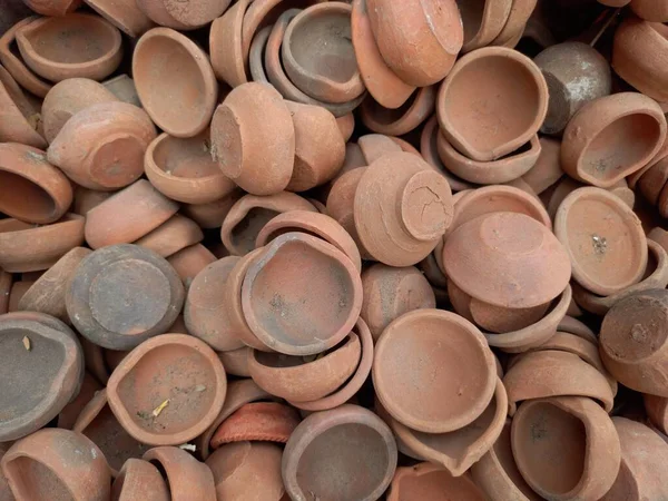 Ceramica Argilla Matka Artigianato Argilla Ghada Jaipur Rajasthan — Foto Stock