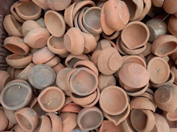 Глиняная Керамика Матка Глиняные Изделия Гада Джайпур Раджастан — стоковое фото