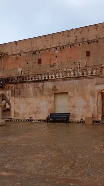 Amer Fort Gelegen Jaipur Rajasthan India — Stockvideo