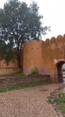 Samgar Gölü Jaipur, Amer Kalesi 'nin arkasında, Rajasthan.