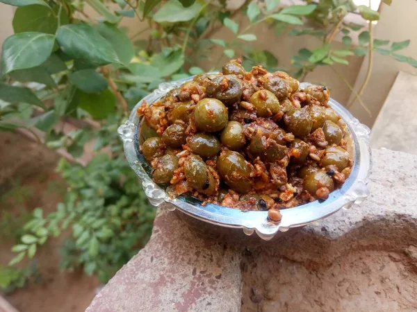 Ker Aachar Ker Pickles Kair Adolescente Rajasthan — Fotografia de Stock