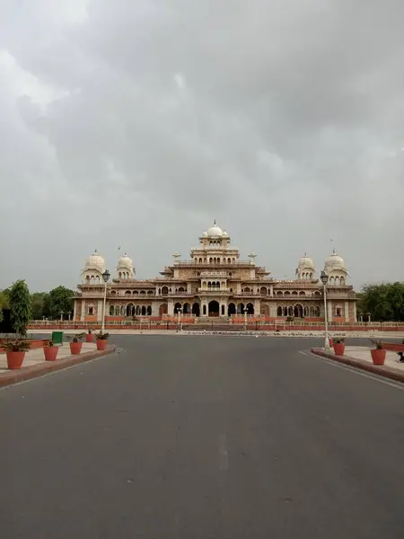 Albert Hall Museum Ligger Jaipur Rajasthan — Stockfoto