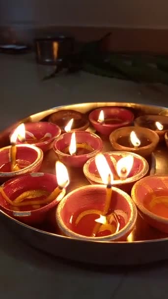 Фестивали Дивали Раджастане Индия — стоковое видео
