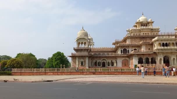 Albert Hall Museum Jaipur Rajasthan Indie — Stock video