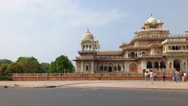 Albert Hall Museum Jaipur Rajasthan Índia — Vídeo de Stock