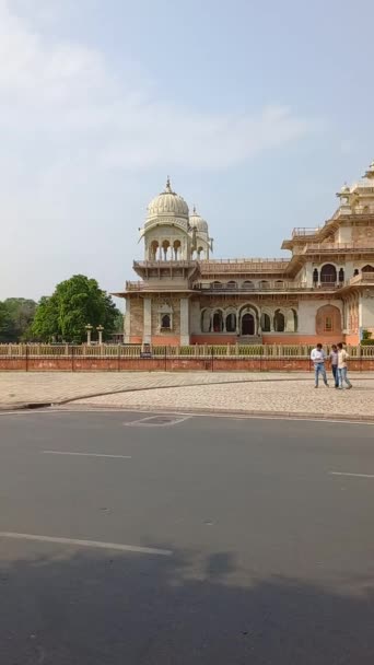 Albert Hall Museum Jaipur Rajasthan Indien — Stockvideo