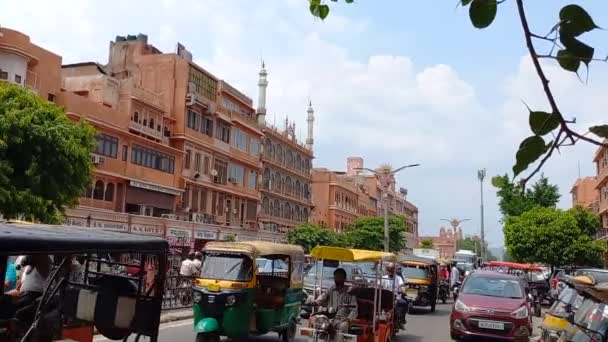 Jaipur Market Johari Bazar Johari Market Rajasthan Indien — Stockvideo