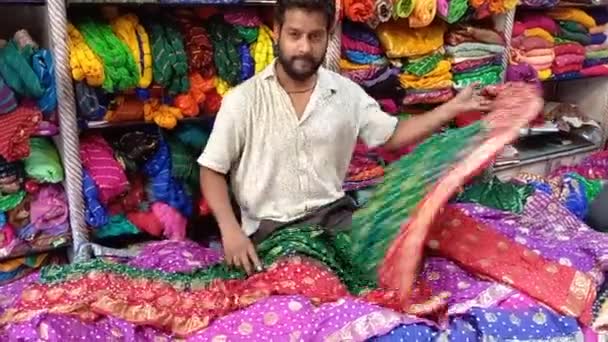 Jaipur Markt Johari Bazar Johari Markt Rajasthan India — Stockvideo