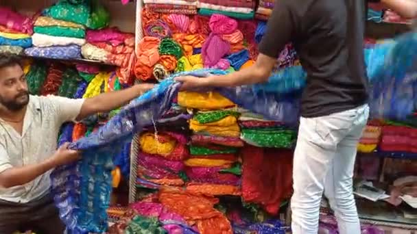 Jaipur Market Johari Bazar Johari Market Rajasthan India — Vídeo de stock