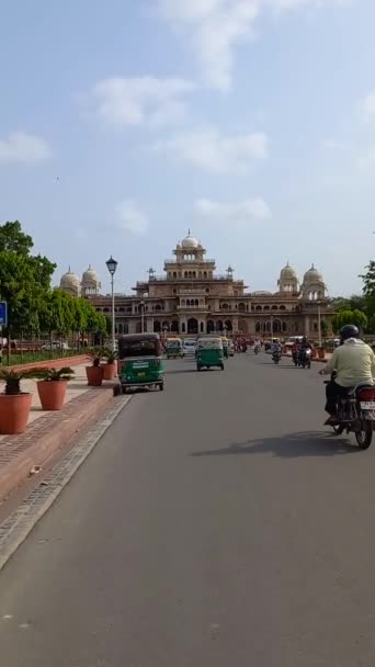 Albert Hall Museum Jaipur Rajasthan India — Stockvideo