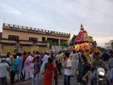 JGANTNATH Rath Yatı Bhilwara, Rajasthan 'da kutlama yapıyor., 