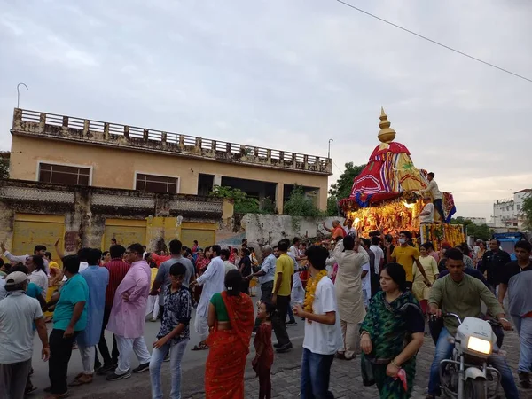 Jgantnath Rath Yatyatra Celebrating Bhilwara Rajasthan — Stock fotografie