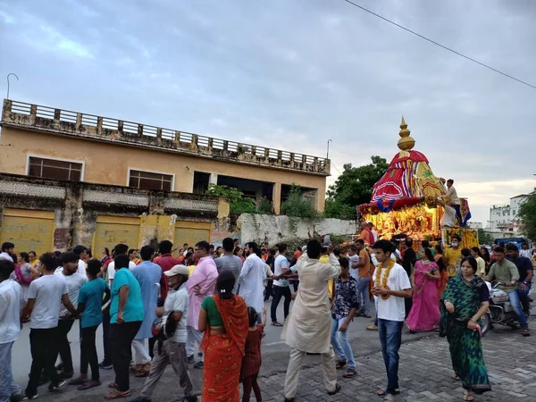 Jgantnath Rath Yatyatra Celebrating Bhilwara Rajasthan — Stock fotografie