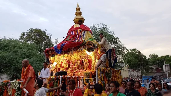 Jgantnath Rath Yatyatra Celebrating Bhilwara Rajasthan — Stok fotoğraf