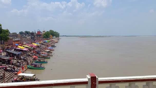 Saryu River Est Situé Ayodhya Uttar Pradesh Inde — Video