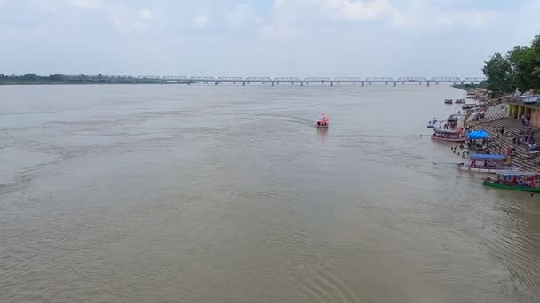 Saryu River Located Ayodhya Uttar Pradesh India — ストック動画
