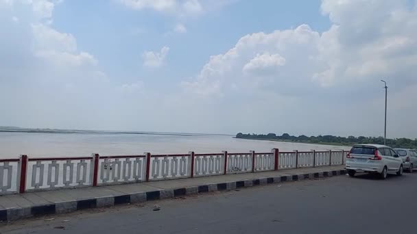 Saryu River Est Situé Ayodhya Uttar Pradesh Inde — Video