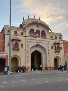 Tripolia gate is situated in Jaipur ,Rajasthan, India 