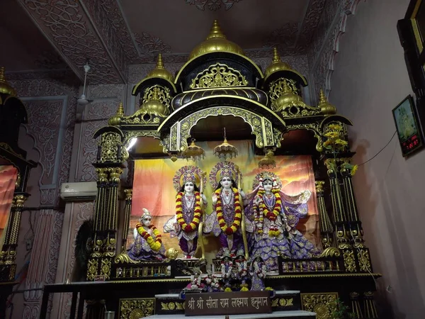 Beautiful Sculptures Radha Govindji Iskcon Temple Ahmedabad Gujarat India — стокове фото