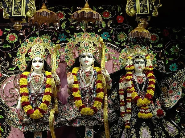 Beautiful Sculptures Radha Govindji Iskcon Temple Ahmedabad Gujarat India — Zdjęcie stockowe