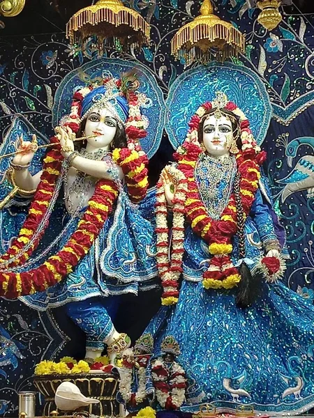 Mooie Jurken Van Lord Krishna Radha Rani Mooie Make Van — Stockfoto