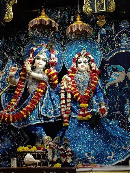 Mooie Jurken Van Lord Krishna Radha Rani Mooie Make Van — Stockfoto