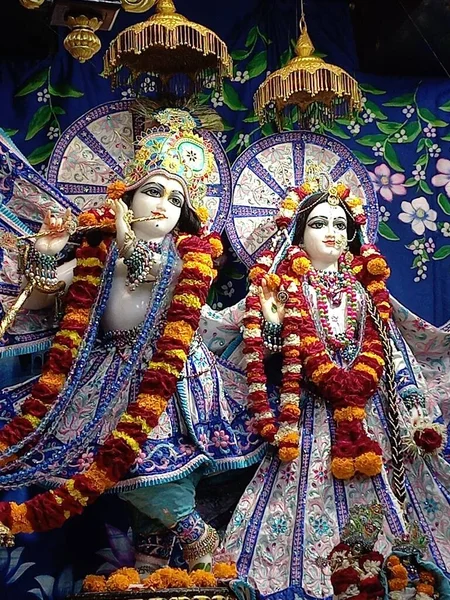 Beautiful Sculptures Radha Govindji Sita Ram Laxman Hanumanji — Photo