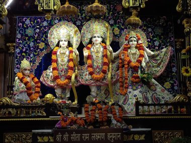 Beautiful sculptures of radha govindji, and Sita ram laxman hanumanji 