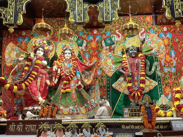 Beautiful Sculptures Radha Govindji Sita Ram Laxman Hanumanji — Photo
