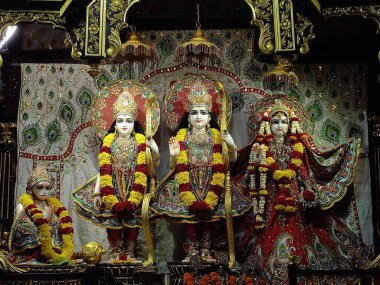 Beautiful sculptures of radha govindji, and Sita ram laxman hanumanji 