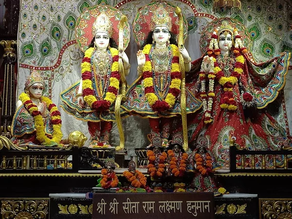 Beautiful sculptures of radha govindji, and Sita ram laxman hanumanji 