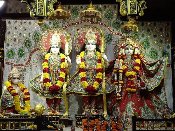 Beautiful sculptures of radha govindji, and Sita ram laxman hanumanji 