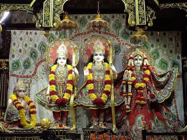 Beautiful sculptures of radha govindji, and Sita ram laxman hanumanji 