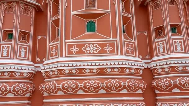 Hawa Mahal Gelegen Jaipu Rajasthan India — Stockvideo