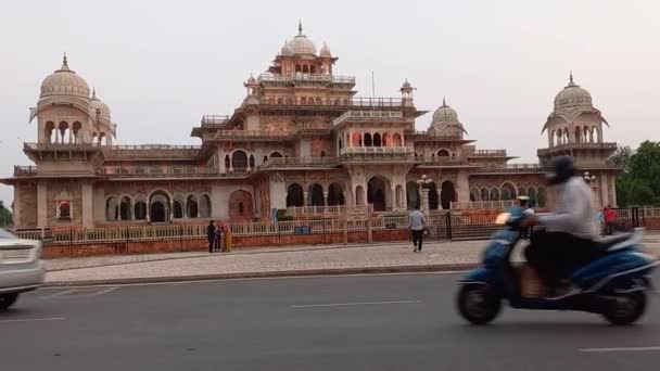 Albert Hall Museo Trova Jaipur Rajasthan India — Video Stock
