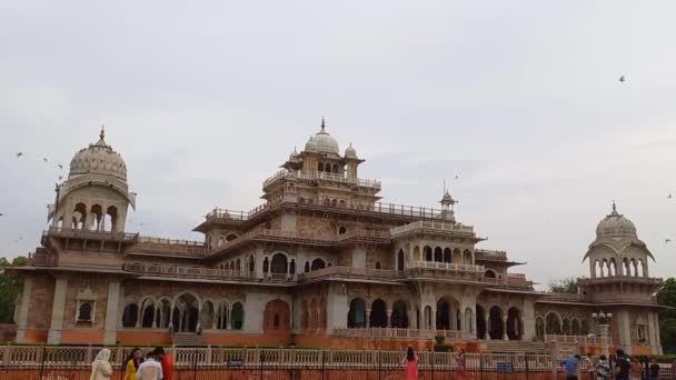 Albert Hall Μουσείο Βρίσκεται Jaipur Rajasthan Ινδία — Αρχείο Βίντεο