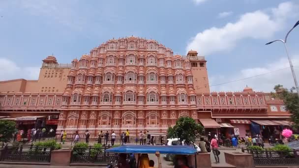 Hawa Mahal Está Situado Jaipur Rajasthan Índia — Vídeo de Stock