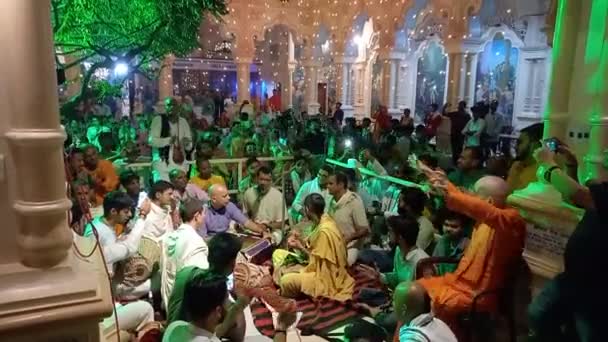 Tempio Iskcon Trova Varindavan Mathura Uttar Pradesh — Video Stock