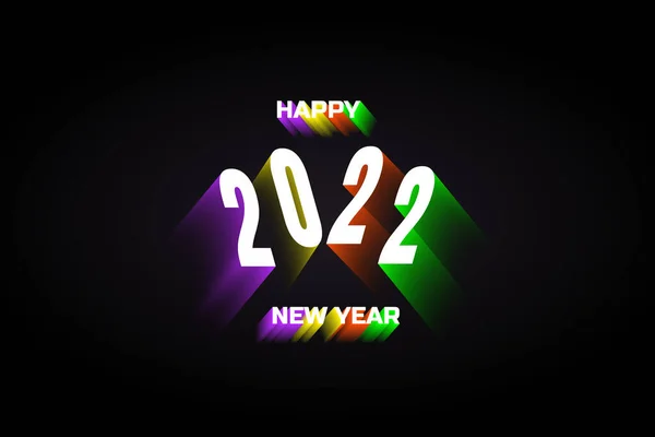 Новым 2022 Годом Радуга — стоковый вектор