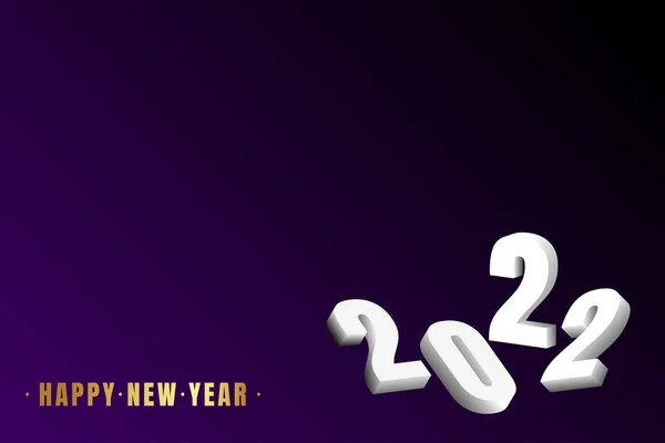 Новым 2022 Годом Черный Фиолетовый — стоковый вектор