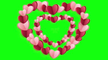 I Love You Short Video With Green Screen Easy to Replace Background. Fit for Valentine Event or Anniversary
