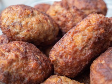 kızarmış et pirzola yakın çekim.