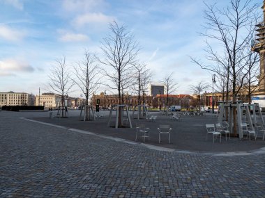 Berlin caddeleri. Berlin Almanya 'nın başkentidir..