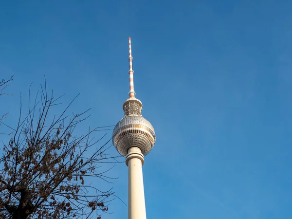 ベルリンだ ドイツの美しい首都 テレビ塔だ ベルリンテレビ塔 — ストック写真